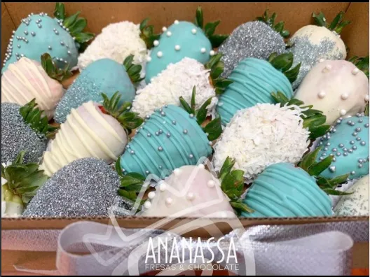 Fresas con chocolate, caja de 20