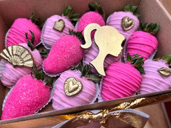 Fresas con chocolate Barbie