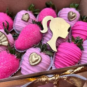 Fresas con chocolate Barbie