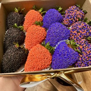 Fresas con chocolate halloween