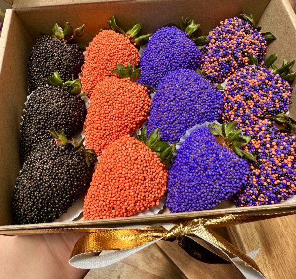 Fresas con chocolate halloween