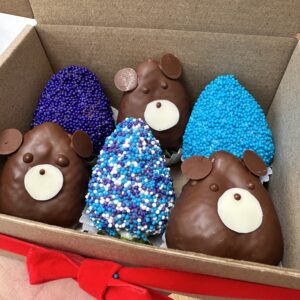 Fresas con chocolate para niños