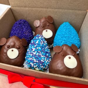 Fresas con chocolate para niños