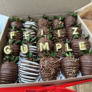 Fresas con chocolate cumpleaños