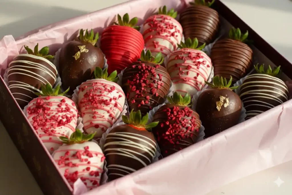Fresas con chocolate para San Valentín en Colombia con entrega a domicilio