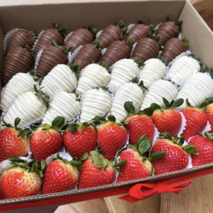 Fresas con chocolate para eventos