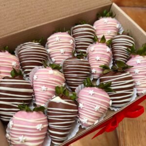 Fresas con chocolate para niñas
