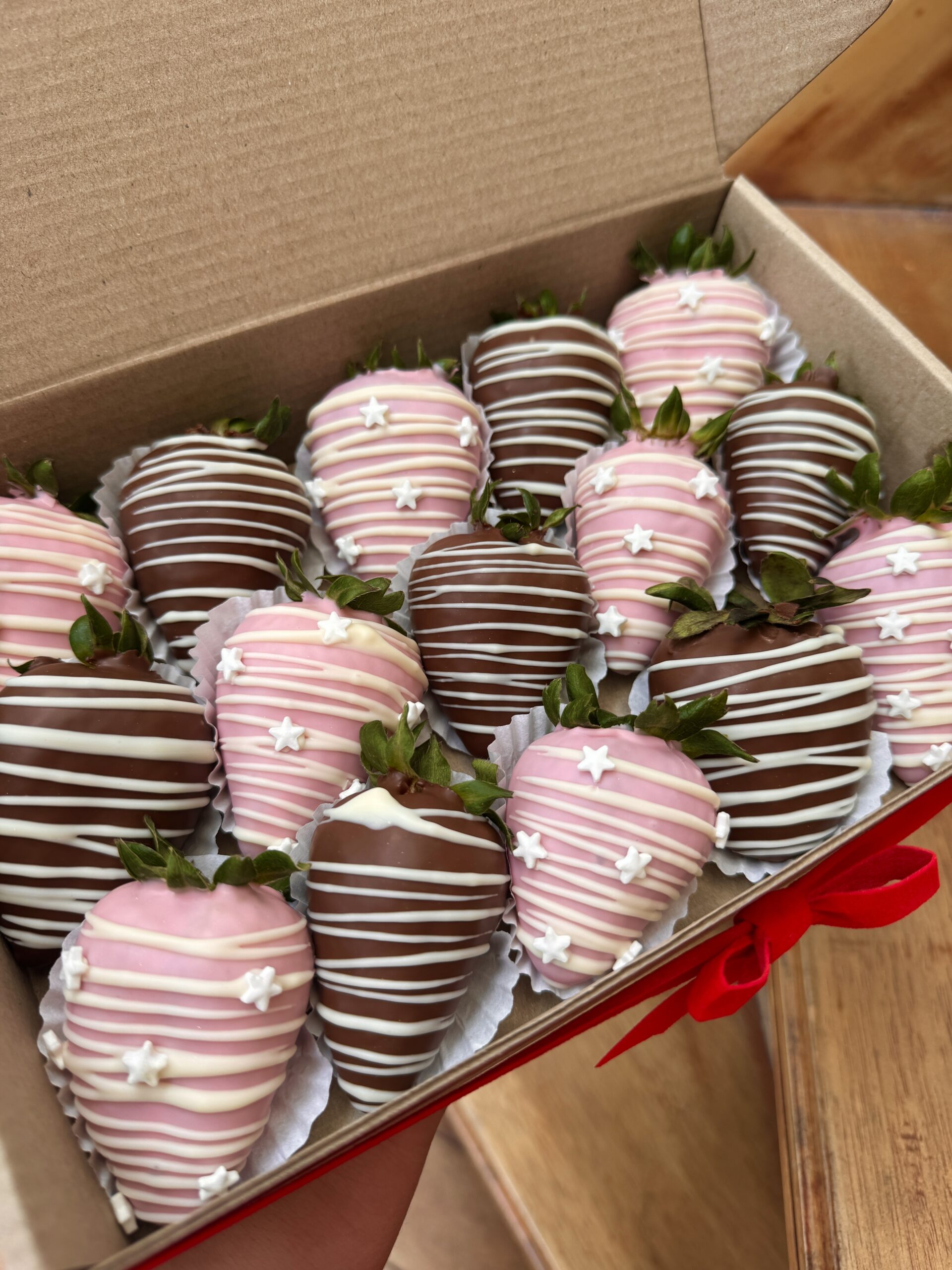 Fresas con chocolate para niñas