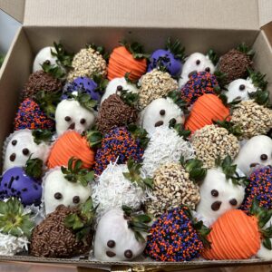 Fresas con chocolate para Halloween