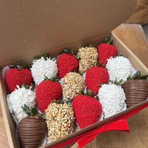 Fresas con chocolate para regalar